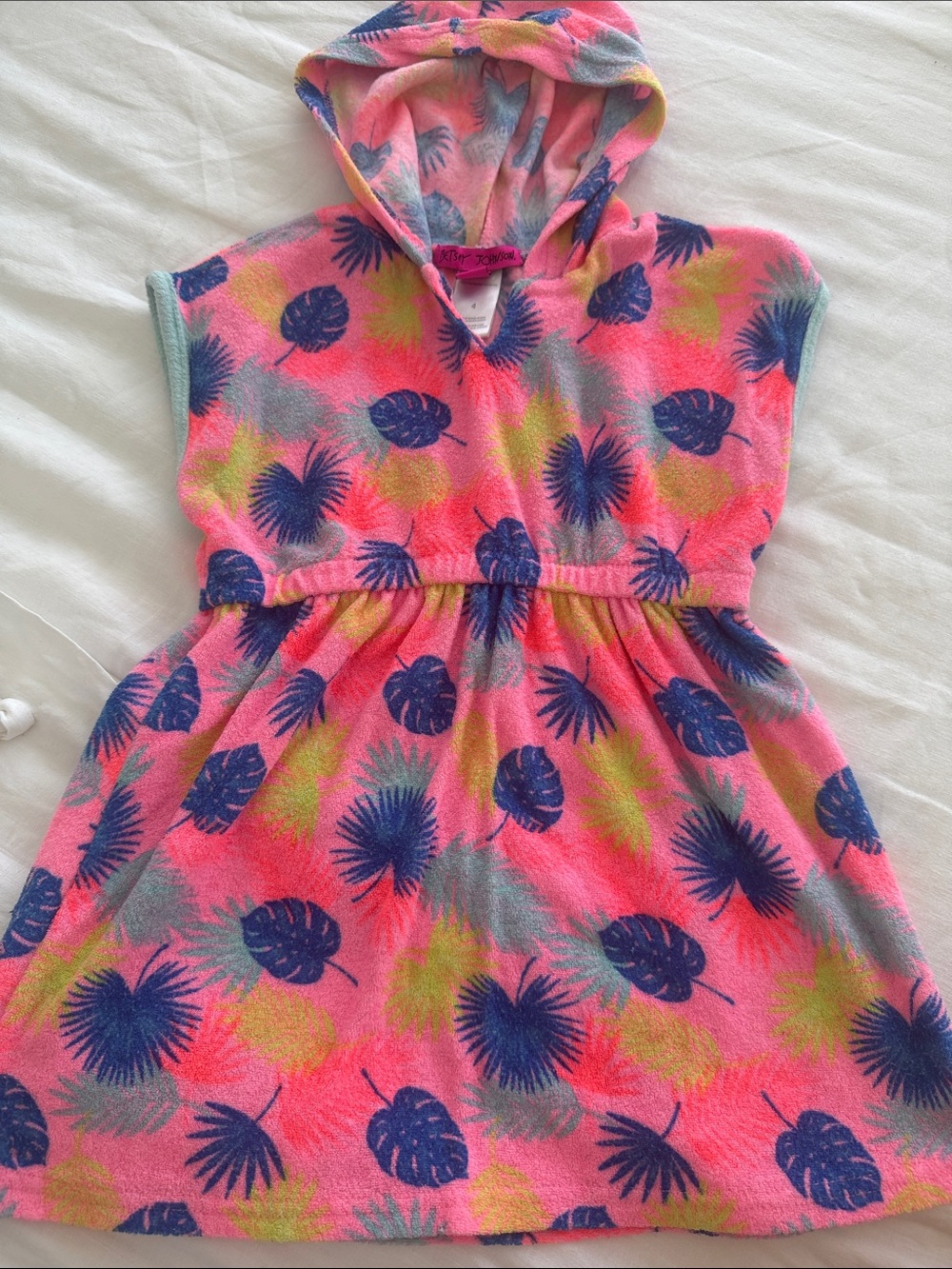 Betsey Johnson Little Girls Terry Cloth Cover Up Dress